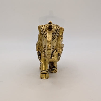 Premium Brass Elephant Sculpture (Variant 1) — Handmade Indian Artisanal