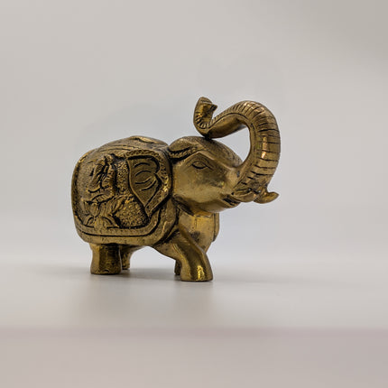 Beautiful Elephant Solid Brass Elephant - Handmade Indian Artisan