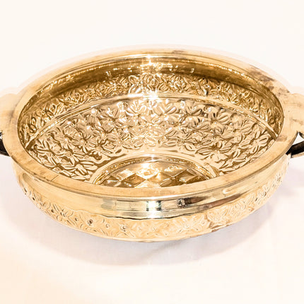 Exquisite Statement Piece Brass Bowl Large - Handmade Indian Artisan