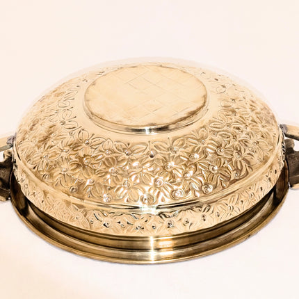 Exquisite Statement Piece Brass Bowl Large - Handmade Indian Artisan
