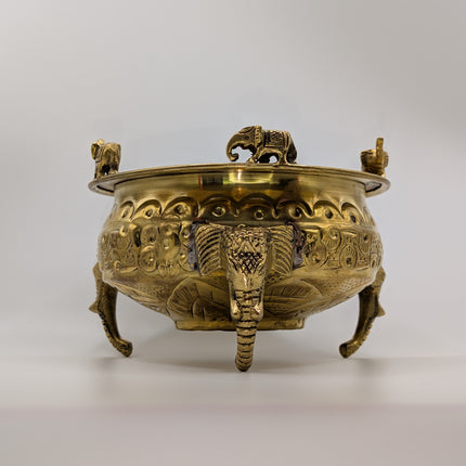 Exquisite Statement Piece Brass Bowl - Handmade Indian Artisan