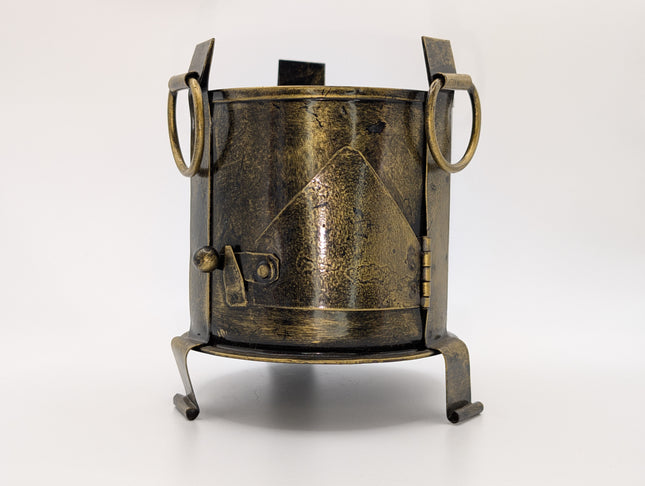 Hand-Moulded Shegdi Metal Stand · Where Village Heritage Becomes Your Desk Poetry