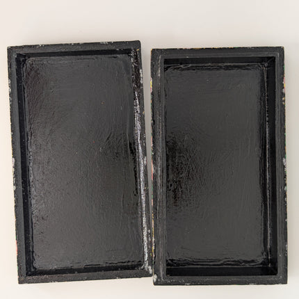 Handcrafted Kashmiri Papier-Mâché Jewellery Box — Handmade Indian Artisanal