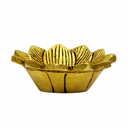 Handcrafted Brass Lotus Diya – Oil Lamp for Pooja & Diwali
