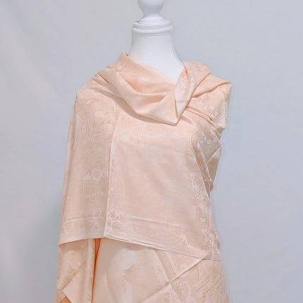 Kashmiri Cashmere Shawl - Saffron Solid Weave | Woven in Kashmir