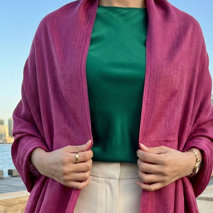 Authentic Pure Pashmina Stole — Pink