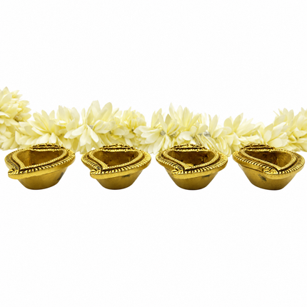 Handcrafted Brass Shankh Diya – Oil Lamp for Pooja & Diwali