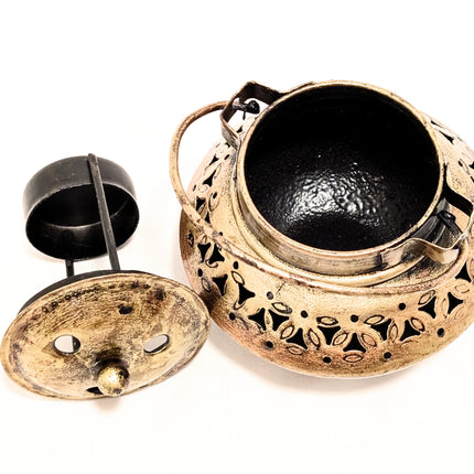 Hanging Tealight Pot Holder - Handmade Indian Artisan