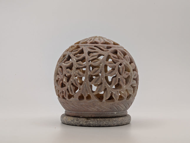 Handmade marble tealight holder – Intricate Marble Tealight Holder by The Ganges