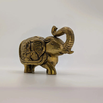 Beautiful Elephant Solid Brass Elephant - Handmade Indian Artisan - The Ganges Store