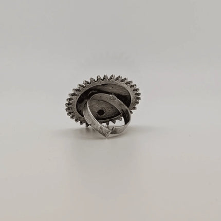 Charming Lalia - Inspired Ring in Silver Brass – Handmade Indian Artisanal - The Ganges Store