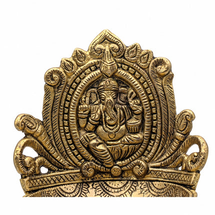 Handcrafted Brass Ganesha Deepam Urli