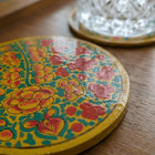 Classic Kashmiri Papier - MÃ¢chÃ© Coaster Set â€” Handmade Indian Artisanal - The Ganges Store