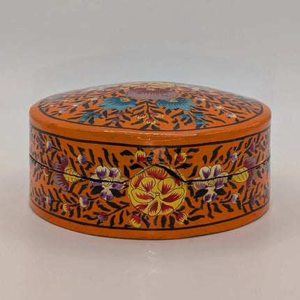 Classic Kashmiri Papier - Mâché Coaster Set — Handmade Indian Artisanal - The Ganges Store