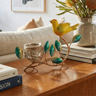 Colourful Bird & Nest Candle Holder â€” Handmade Indian Artisanal - The Ganges Store