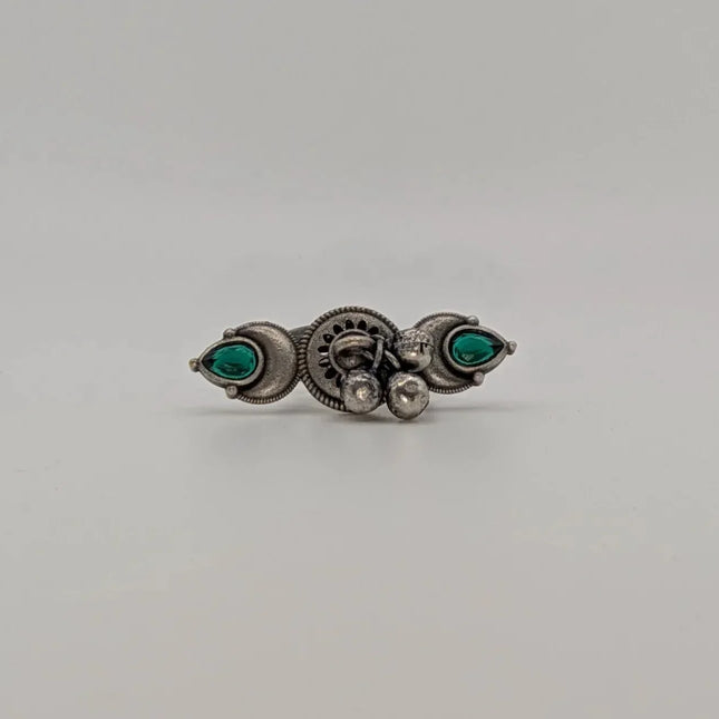 Contemporary Horizontal Statement Ring – Handmade Indian Artisanal - The Ganges Store