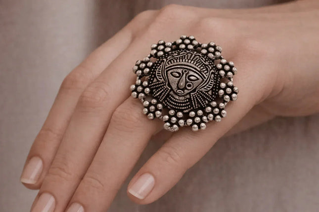 Distinctive Statement Ring – Handmade Indian Artisanal - The Ganges Store