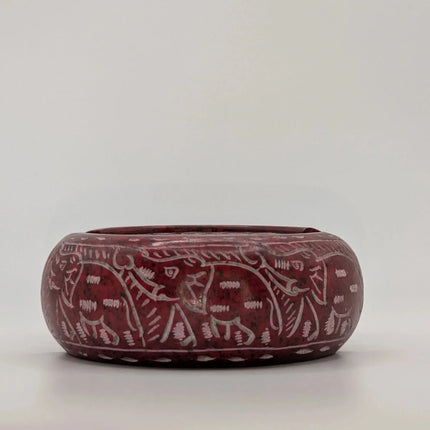 Elegant Elephant Motif Marble Coaster Set â€” Handmade Indian Artisanal - The Ganges Store