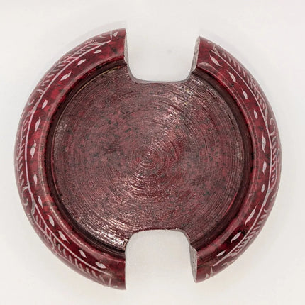 Elegant Elephant Motif Marble Coaster Set â€” Handmade Indian Artisanal - The Ganges Store