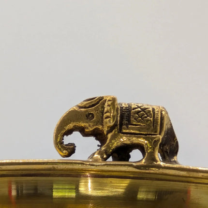Exquisite Statement Piece Brass Bowl - Handmade Indian Artisan - The Ganges Store