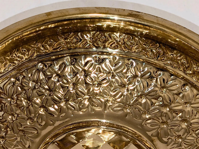 Exquisite Statement Piece Brass Bowl Large - Handmade Indian Artisan - The Ganges Store