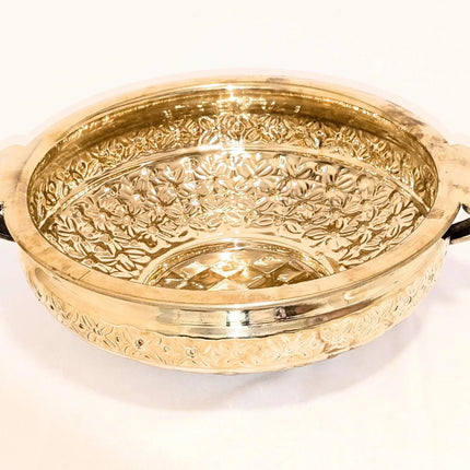 Exquisite Statement Piece Brass Bowl Large - Handmade Indian Artisan - The Ganges Store