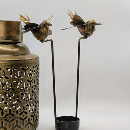 Grand Milk - Can Style Metal Tealight Holder â€” Handmade Indian Artisanal - The Ganges Store