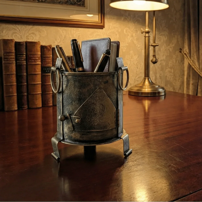 Hand - Moulded Shegdi Metal Stand Â· Where Village Heritage Becomes Your Desk Poetry - The Ganges Store