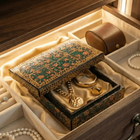 Handcrafted Kashmiri Papier - mache Jewellery Box - The Ganges Store
