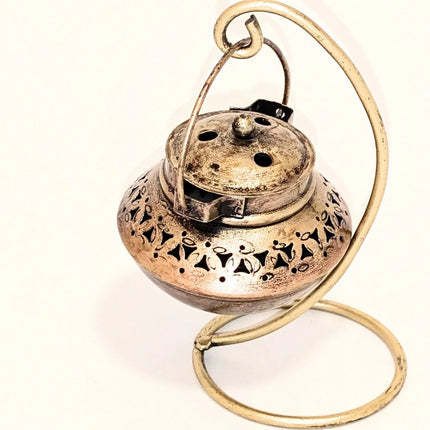 Hanging Tealight Pot Holder - Handmade Indian Artisan - The Ganges Store