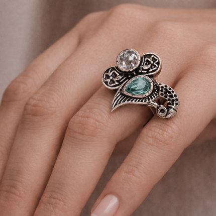 Exquisite Statement Ring – Handmade Indian Artisanal