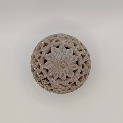 Intricate Marble Tealight Holder — Handmade Indian Artisanal - The Ganges Store
