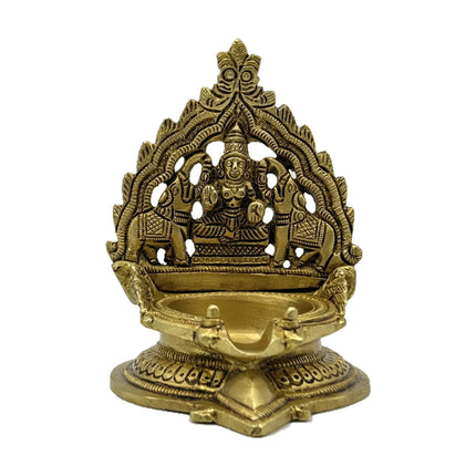 Handcrafted Brass Lakshmi Diya Oil Lamp – Pooja & Diwali Decor