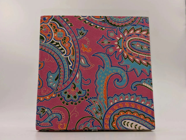 Magnificent Paisley Handmade Notebook - Traditional Indian Textile & Handcrafted Paper (18Ã—18 cm) - The Ganges Store
