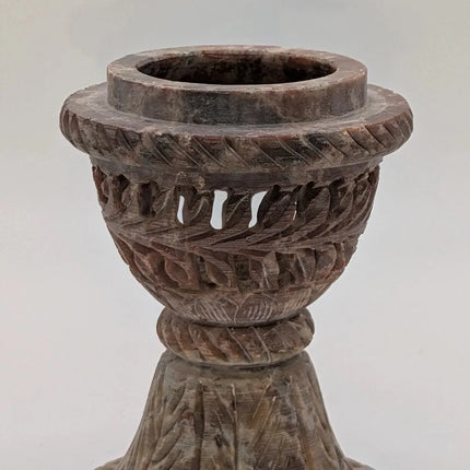 Majestic Jaipur Marble Shade Tealight Holder â€” Handmade Indian Artisanal - The Ganges Store