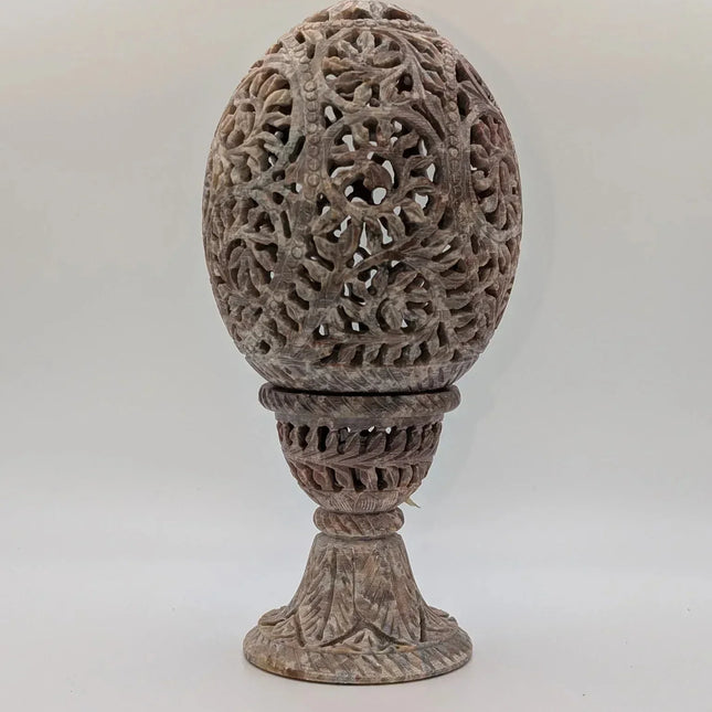 Majestic Jaipur Marble Shade Tealight Holder â€” Handmade Indian Artisanal - The Ganges Store