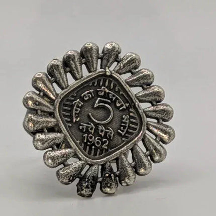 Quirky 5 'Paisa' Statement Ring - The Ganges Store