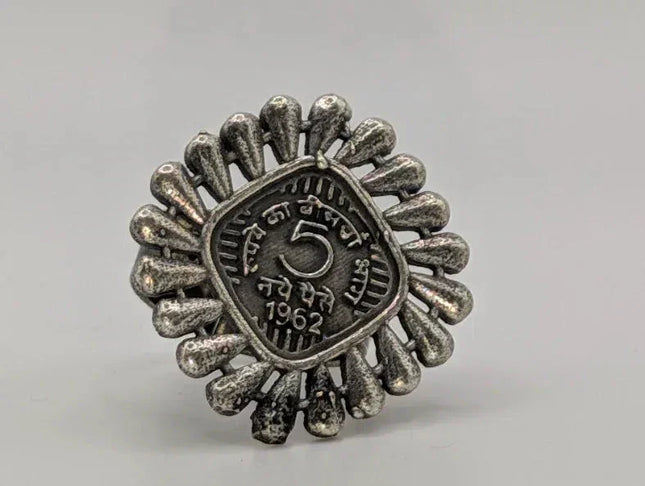Quirky 5 'Paisa' Statement Ring - The Ganges Store