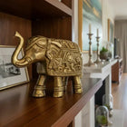 Stunning Brass Elephant Sculpture (Variant 2) â€” Handmade Indian Artisanal - The Ganges Store