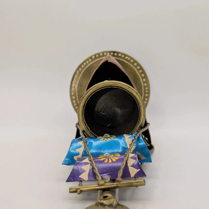 Vibrant Metal Ship Pen Stand â€” Handmade Indian Artisanal - The Ganges Store